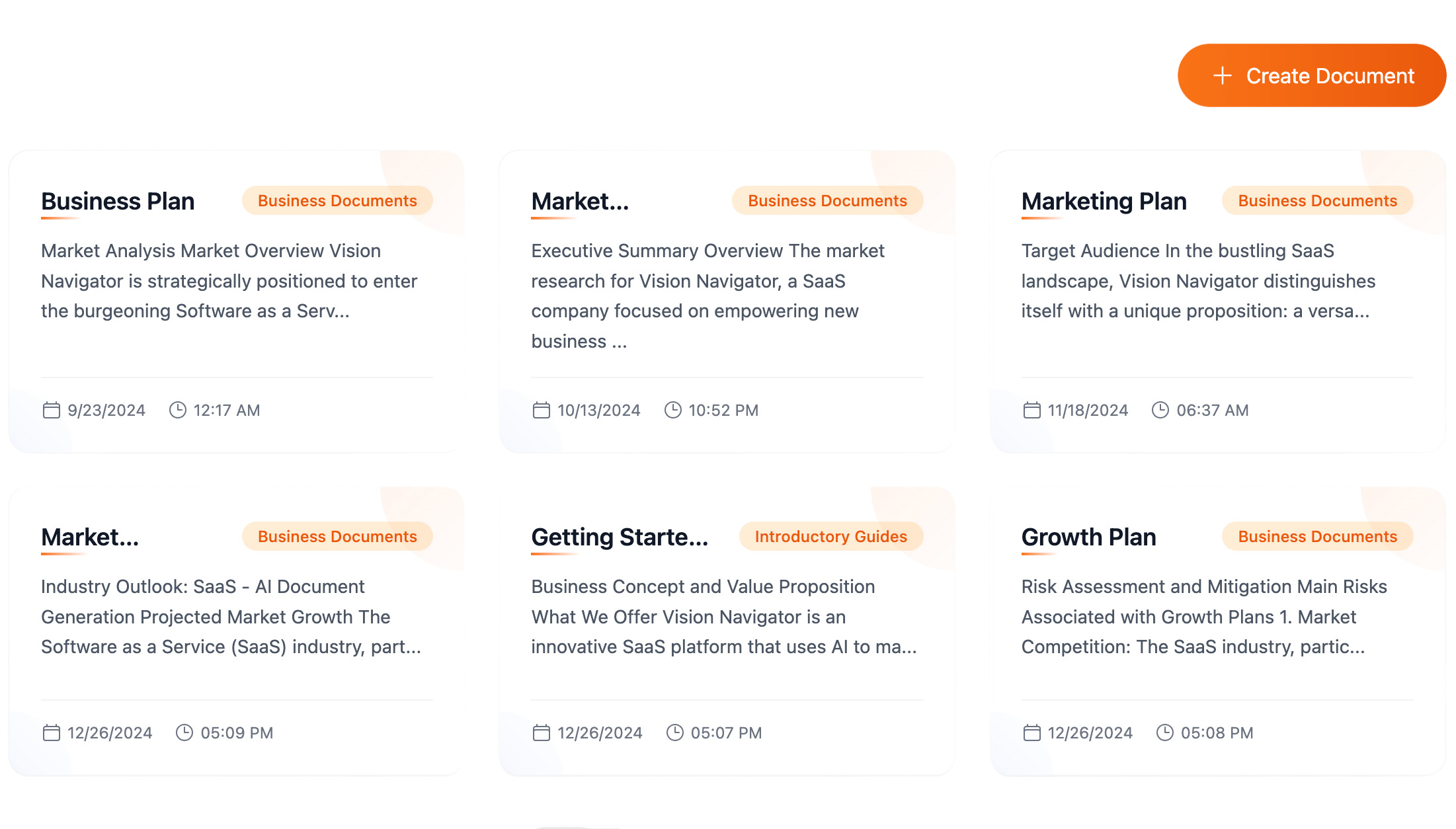 Business Planning Example